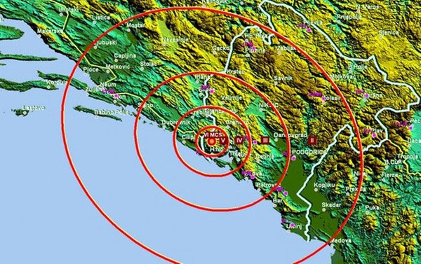 Zatreslo kod Herceg Novog, osjetilo se u Podgorici, Nikšiću...